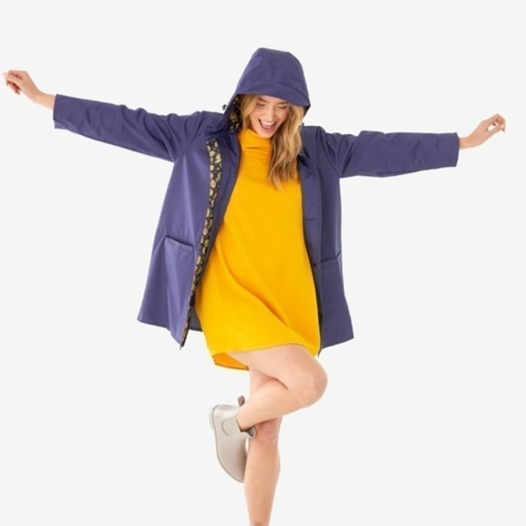 SHOSHANNA Daisy Daydream Rain Coat Spring Jacket fits like a L - Picture 4 of 12
